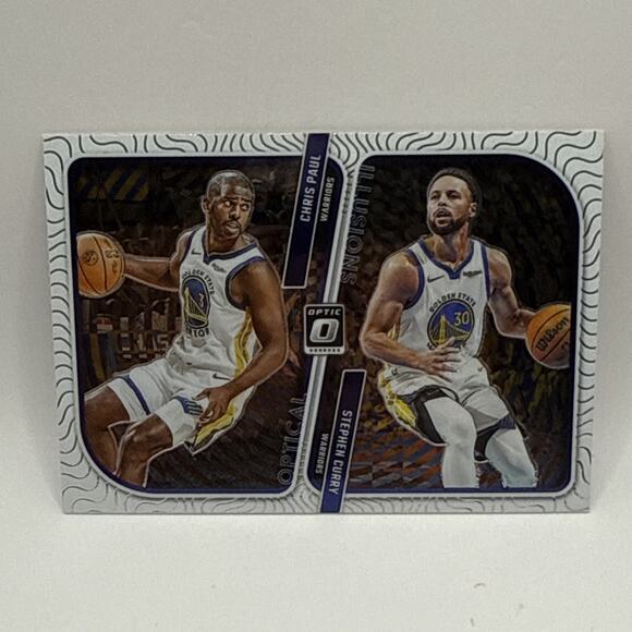2023-24 Panini Donruss Optic - Optical Illusions #5 Stephen Curry, Chris Paul - Picture 1 of 2